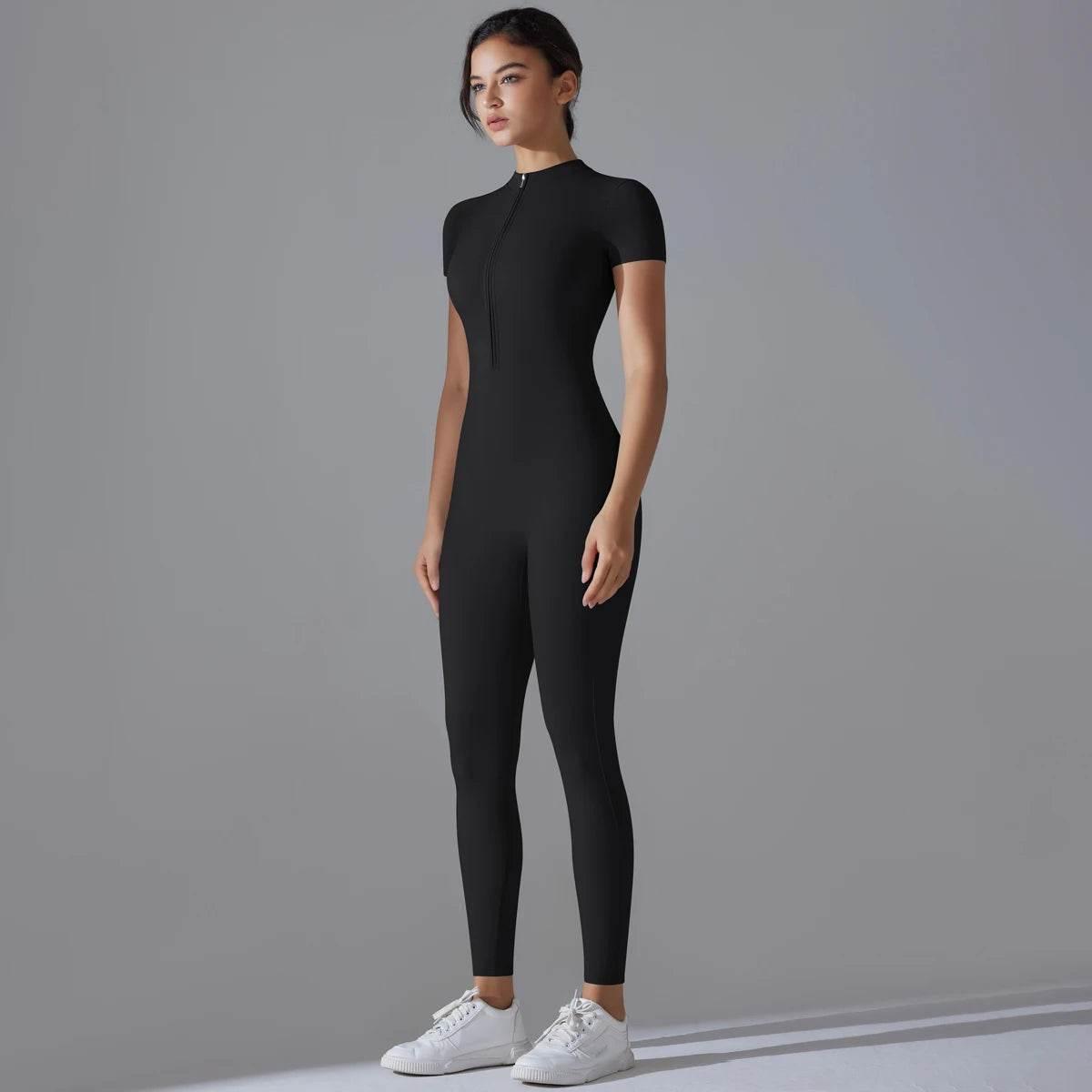 Women Bodysuits Fitness Sports Bodysuit Yoga Suit Breathable Quick Drying Sports Yoga Clothing Women's Gym Push Up Workout - Empire P.E
