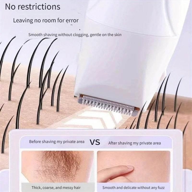 Electric Hair Trimmers for Women Waterproof Razor Painless Private Body Hair Removal Device shaver Bikini Arm Leg Face Shaving - Empire P.E