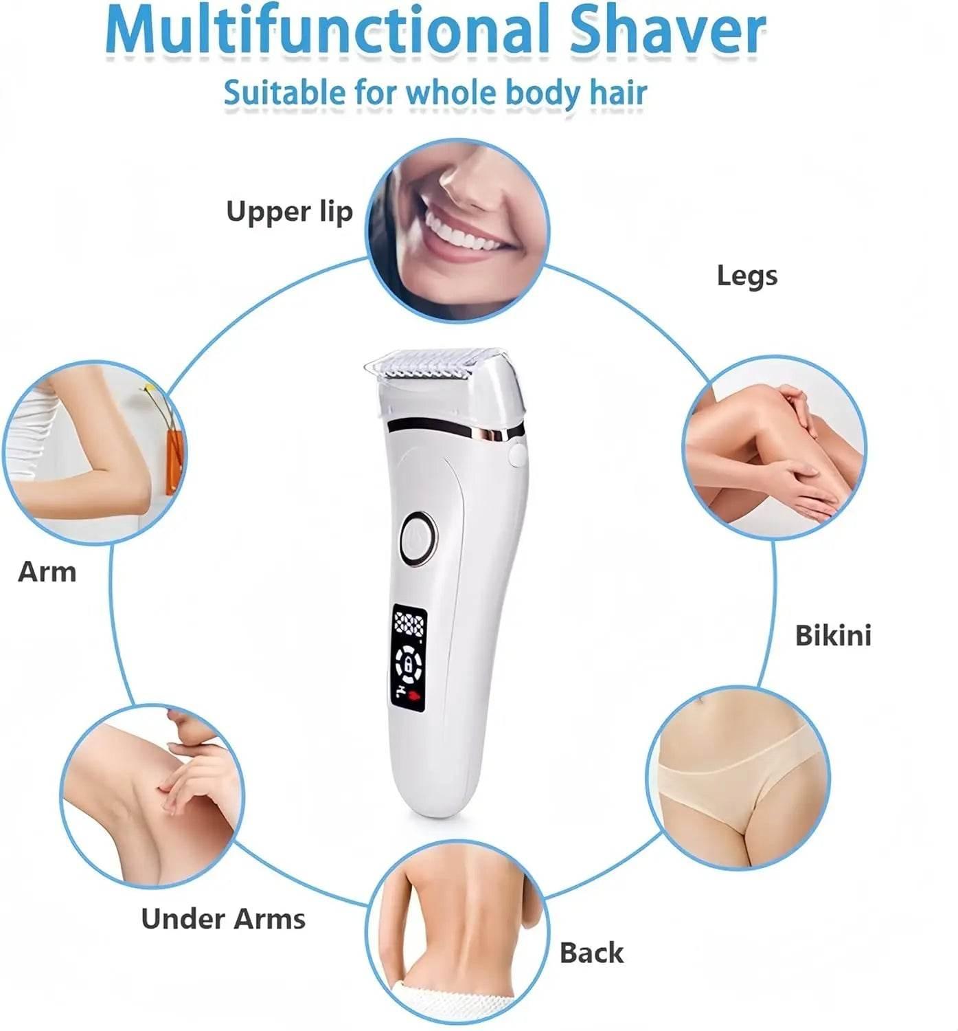 Electric Razors for Women Face Shaver Facial Hair Removal Painless Shaving Knife Body Trimmer for Arm Hands Leg Bikini Epliator - Empire P.E
