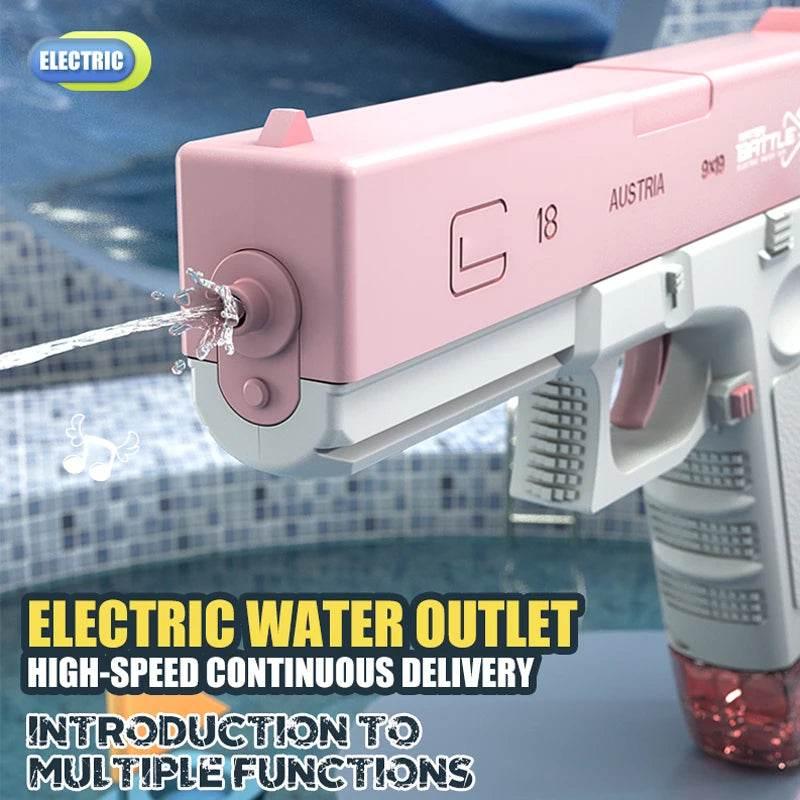 Electric Water Gun Toy Portable Automatic Electric Burst Water Gun Kids Outdoor Water Toys - Empire P.E