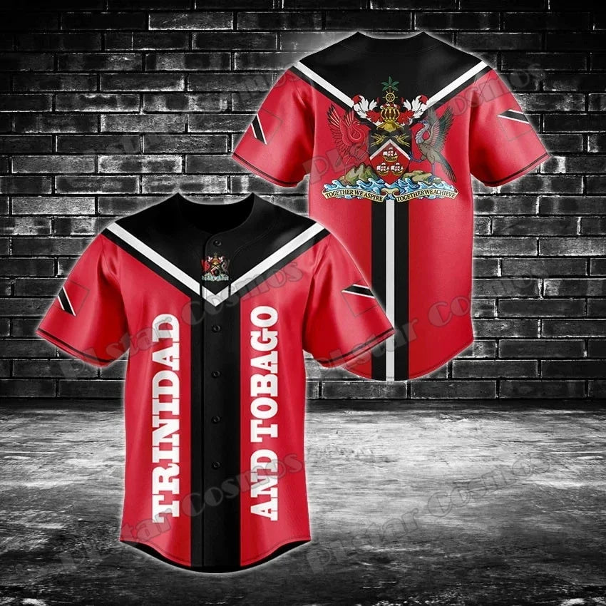 Argentina/Panama/Scotland Flag & Coat Of Arms 3D Printed Fashion Men's Baseball Shirt Street Unisex Adult Baseball Jersey KZ07 - Empire P.E