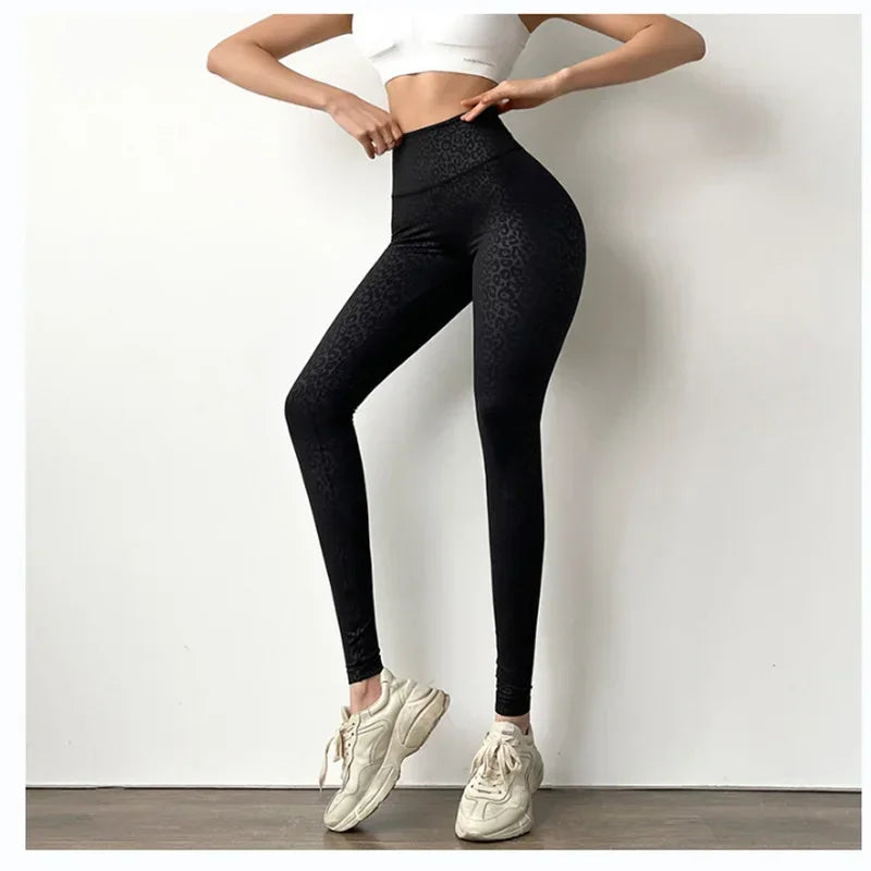 Leopard Print Yoga Pants - Empire P.E