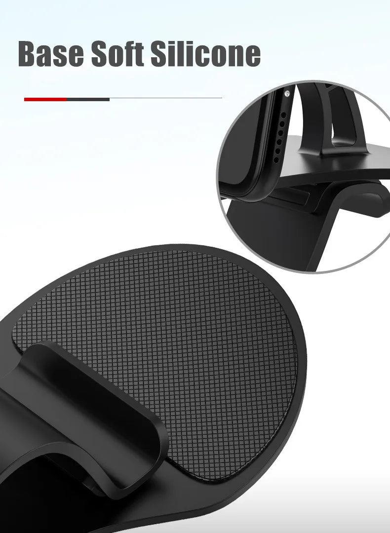 360 Rotatable Car Phone Holder Universal Cell Phone Stands Car Rack Dashboard Support for Auto Grip Mobile Phone Fixed Bracket - Empire P.E
