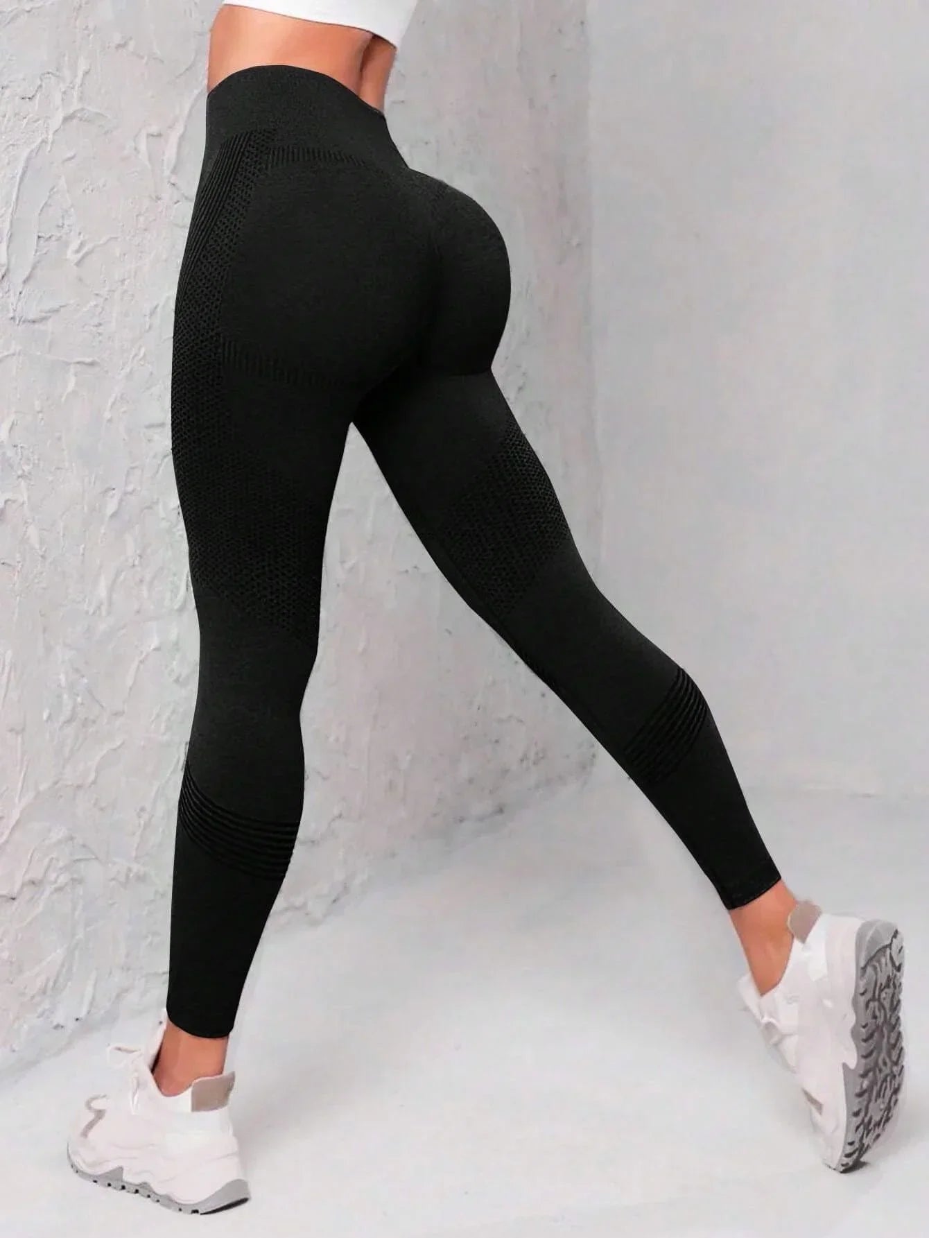 Seamless Wide Waistband Sports Leggings - Empire P.E
