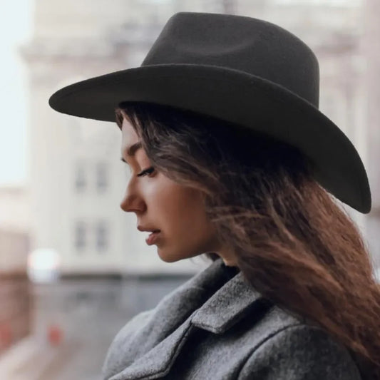 Classic Retro Black Cowboy Hat Unisex - Empire P.E