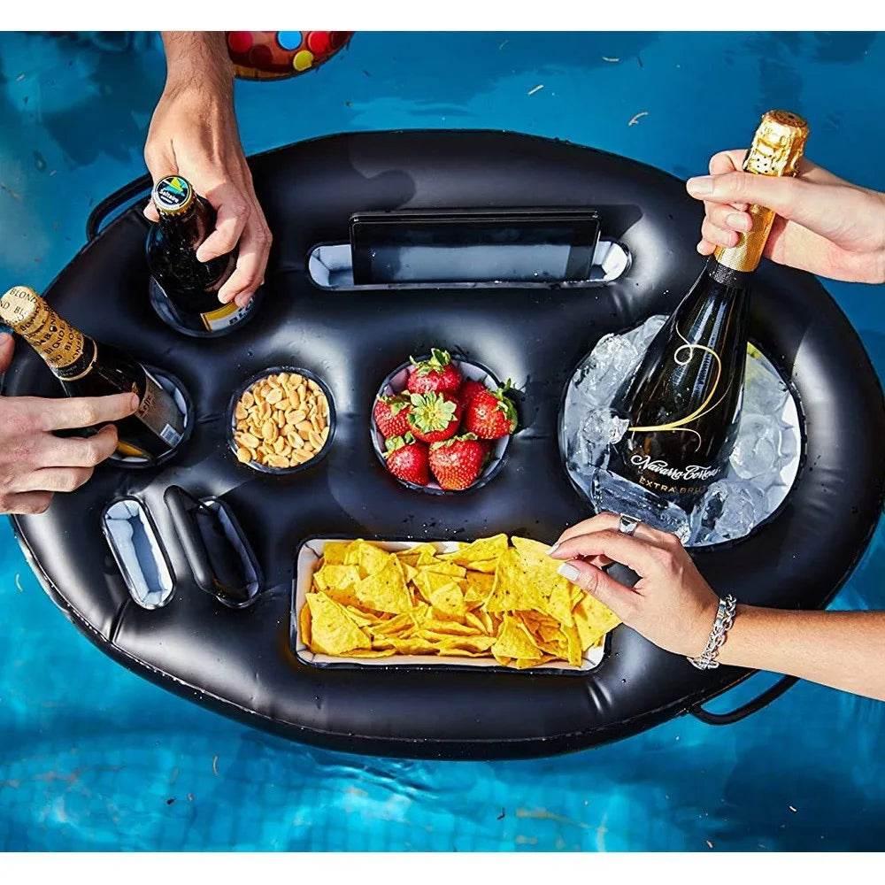 Summer Sea Bucket Cup Holder Inflatable Pool Beach Swimming Play Family Party Float Beer Drink Tray Cooler Table Toy Accessories - Empire P.E