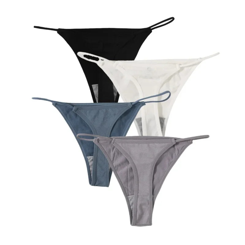 4Pcs/Set Women G-String Seamless Panties Underwear Sexy Lingerie - Empire P.E