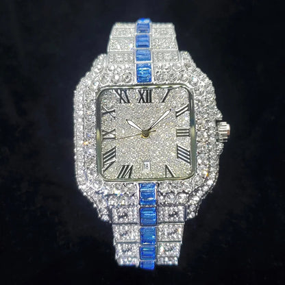 Men's Luxury Diamond Fashion Designer Style Quartz Watches