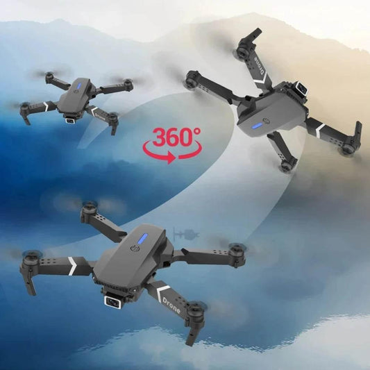 Professional Drone E88 4K Wide-Angle HD 1080P Camera WiFi FPV Height Hold Foldable RC Drone Quadrotor Helicopter Children's Toys - Empire P.E