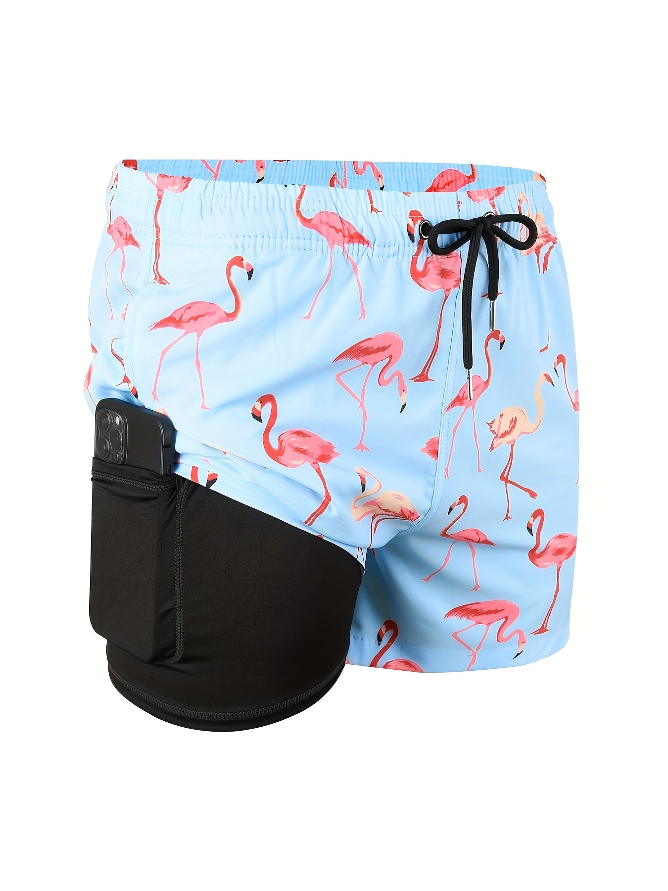 Men's  Compression Liner 2 in 1 Quick Dry Swim Trunks