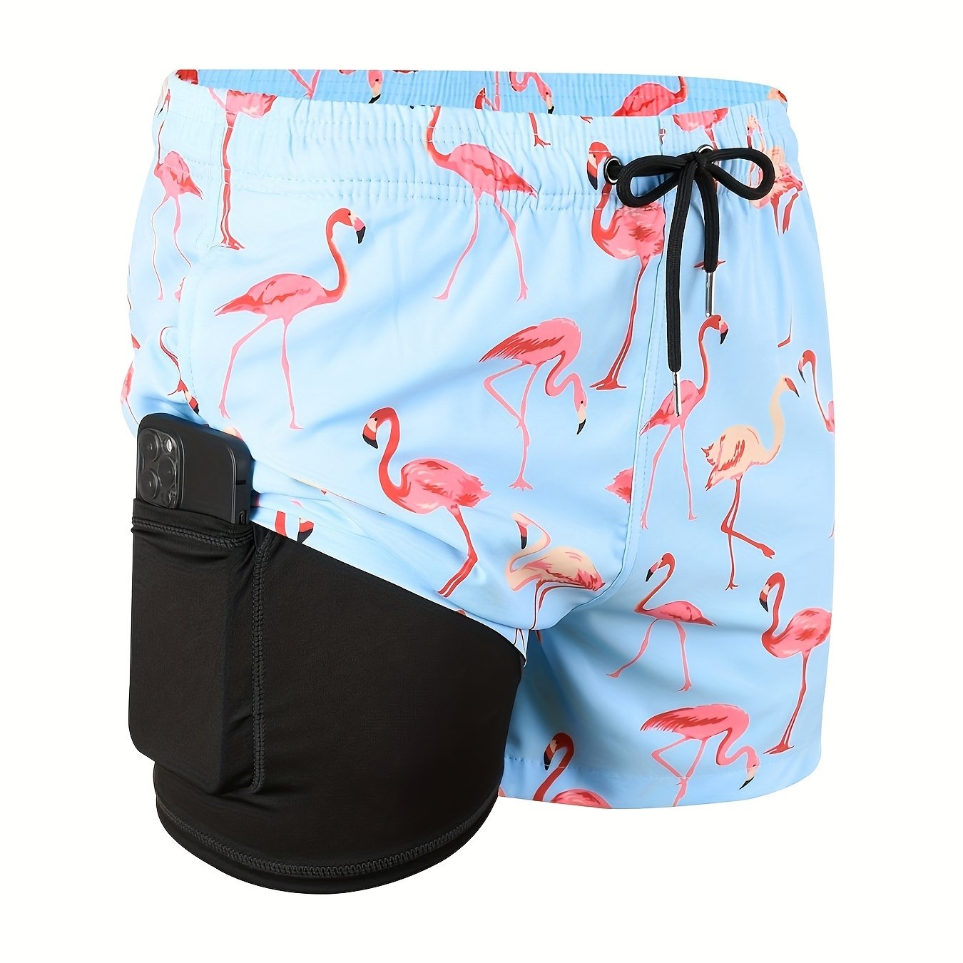 Men's  Compression Liner 2 in 1 Quick Dry Swim Trunks