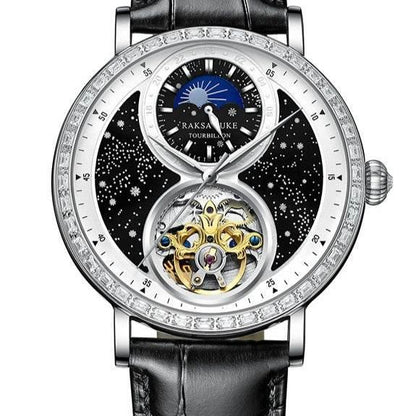 Men's Luminous Leather Casual Waterproof Automatic Mechanical Watch - Empire P.E