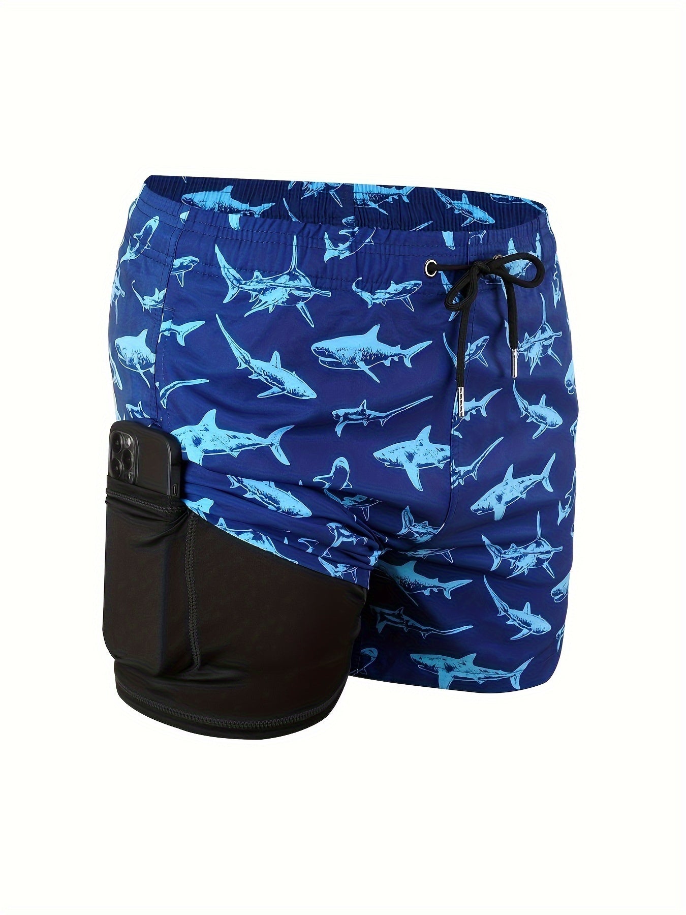 Men's  Compression Liner 2 in 1 Quick Dry Swim Trunks