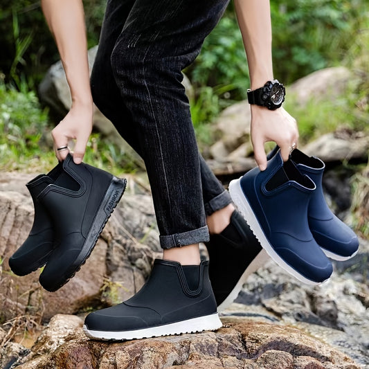 Mens Durable Waterproof Rain Boots