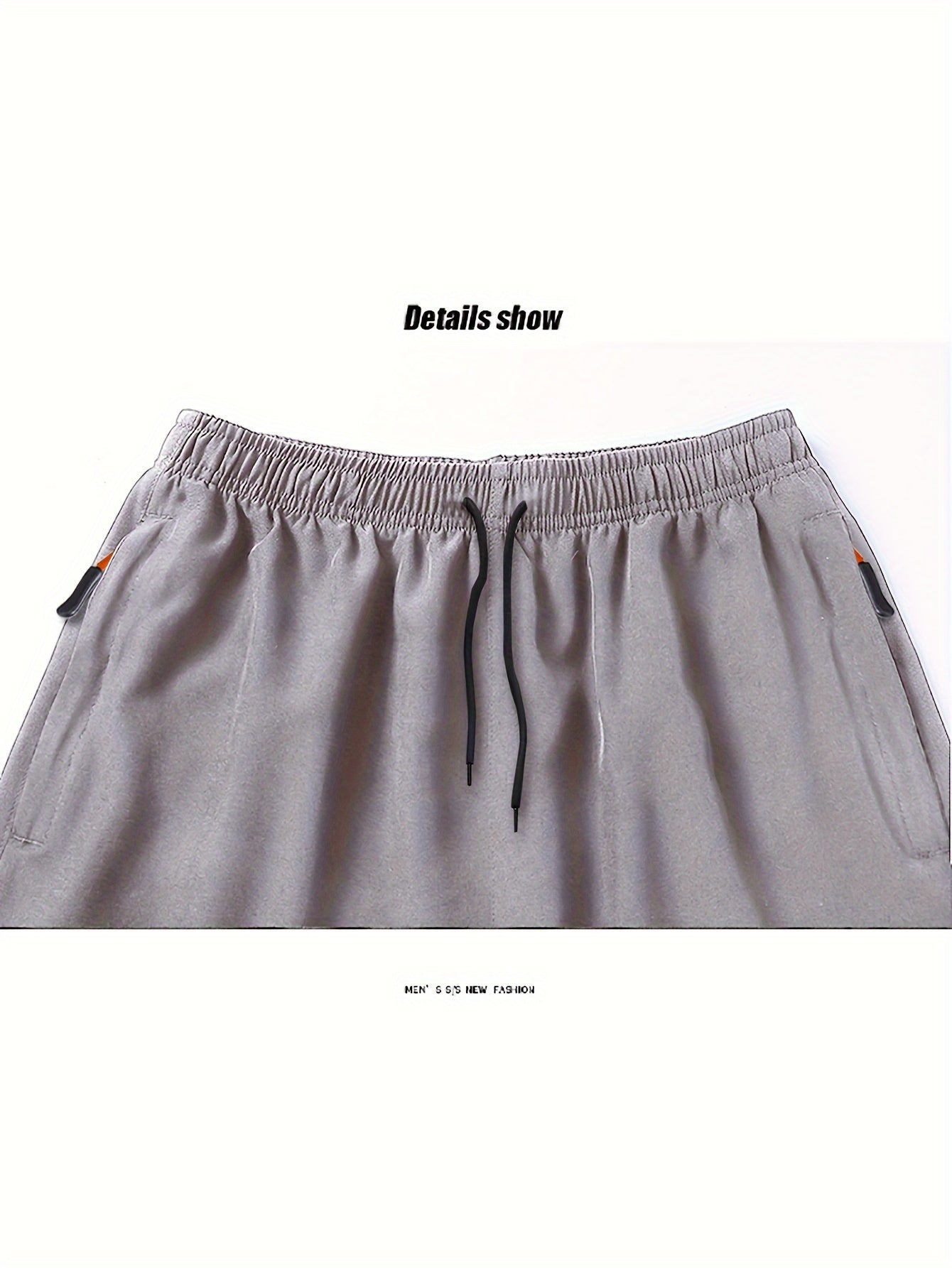 3pcs Quick-Drying Stretch Men's Drawstring Shorts