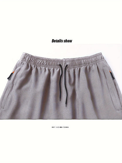 3pcs Quick-Drying Stretch Men's Drawstring Shorts