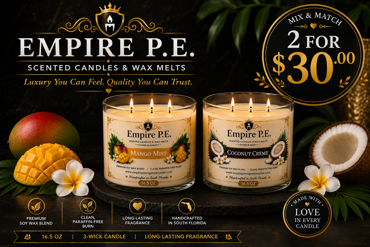Large 3- Wick Candle